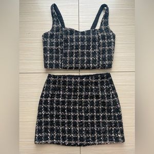 Abercrombie NWT Tweed Set - top and skirt
